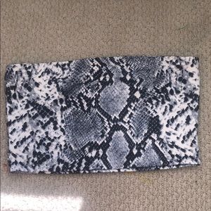 Princess Polly Snakeprint Cropped tube top